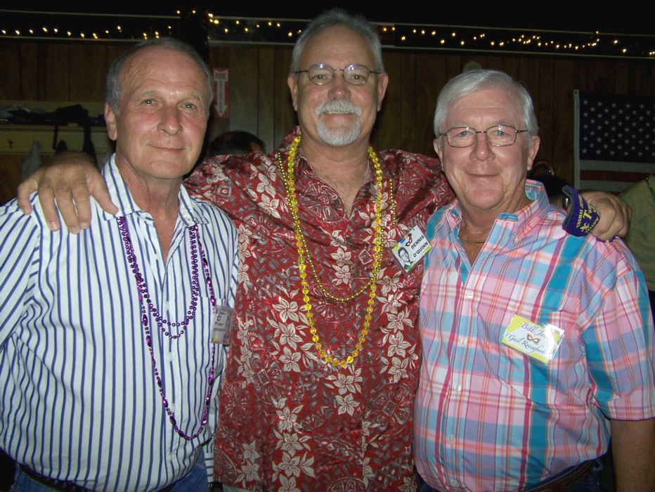 Jimmy Schexnayder, Dennis OQuinn, and Bill Jones (husband of Gail Roccaforte)